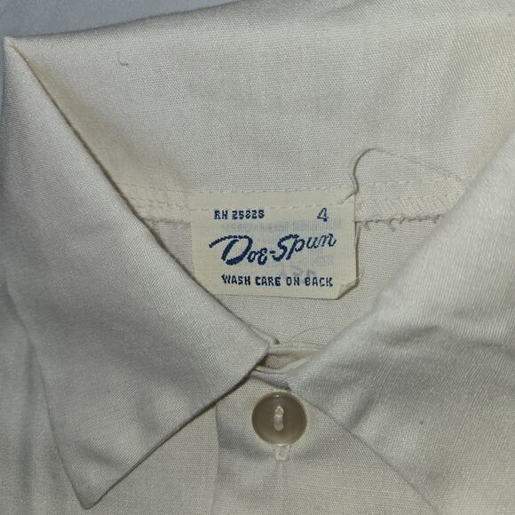 Vintage Boy's Size 4 Outfit Lot Button Up Flannel Jean Pant Doe Spun Wrangler - Picture 9 of 16